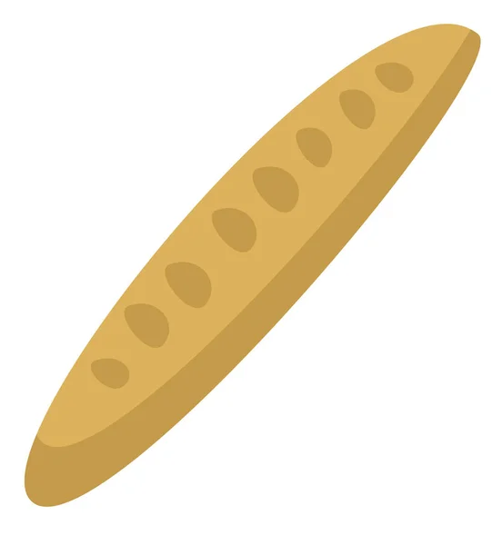 Francouzský chléb bageta vektor kreslené ilustrace. — Stockový vektor