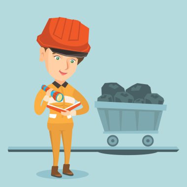 Beyaz madenci feneri ile belgelerin incelenmesi