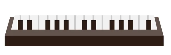 Piano teclado vector ilustración de dibujos animados . — Vector de stock