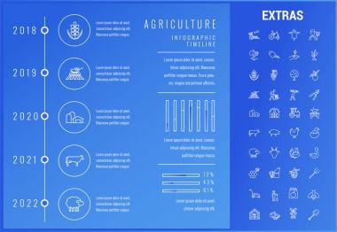 Tarım Infographic şablon, öğeleri, simgeler.