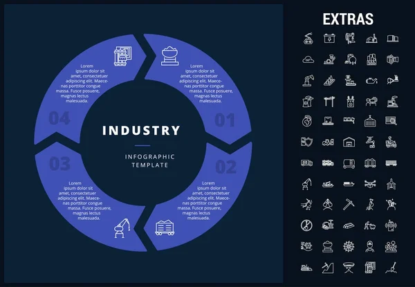 行业信息模板、元素和图标. — 图库矢量图片