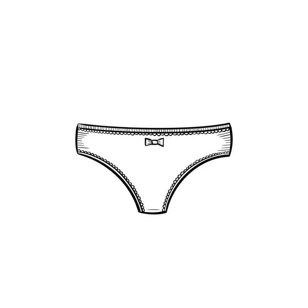 Lingerie mão desenhada ícone esboço . —  Vetores de Stock