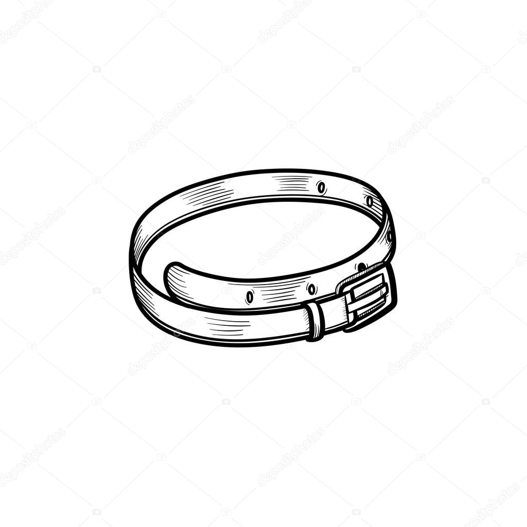 Leather belt hand drawn sketch icon. — Stock Vector © VisualGeneration ...