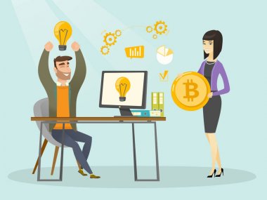 Yeni cryptocurrency başlangıç başarılı promosyon
