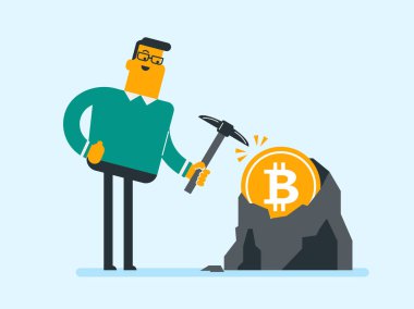 Beyaz adam bitcoin içinde benim çalışma kazma ile