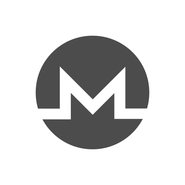 Monero coin symbol logo. — Stock Vector