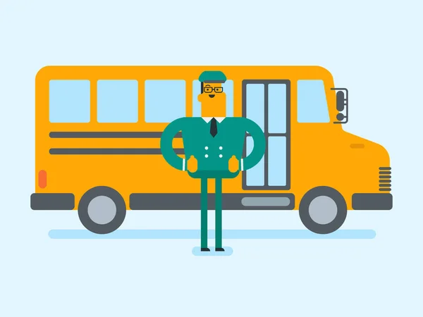 学校バスの運転手 ストックベクター C Visualgeneration