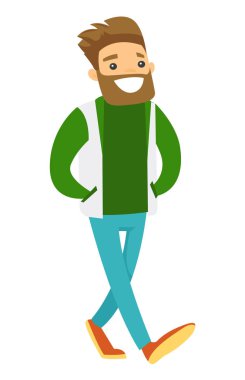 Onun takım destekleyen beyaz beyaz spor fan.