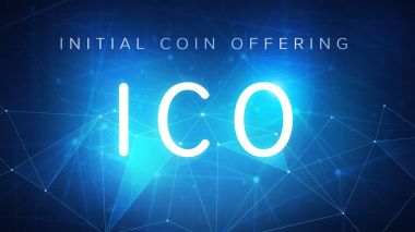 ICO ilk madeni para teklif afiş.