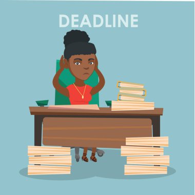 Son Tarih sorunlu iş kadını.