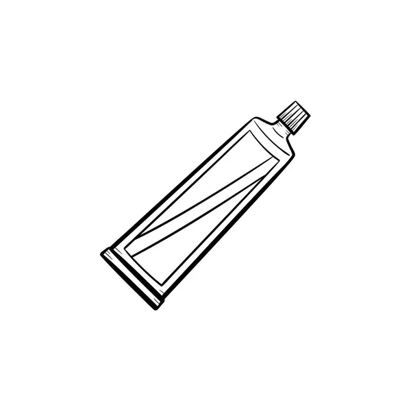 Cream tube hand ritad skiss ikon. — Stock vektor