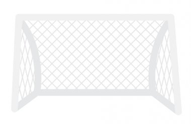 Futbol kapısı net vektör karikatür çizim ile