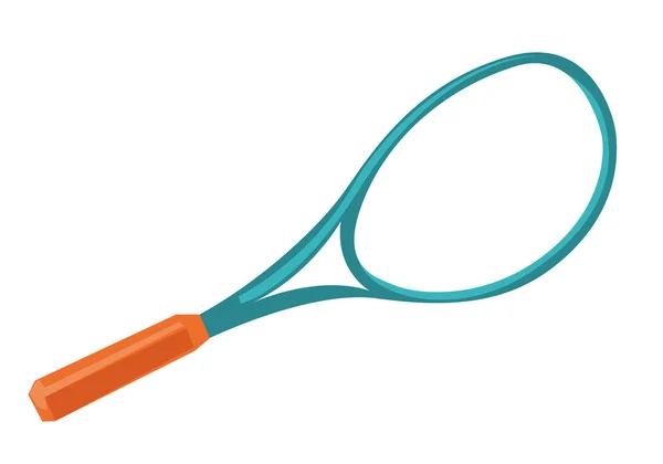 Modré tenisové rakety vektor kreslené ilustrace. — Stockový vektor