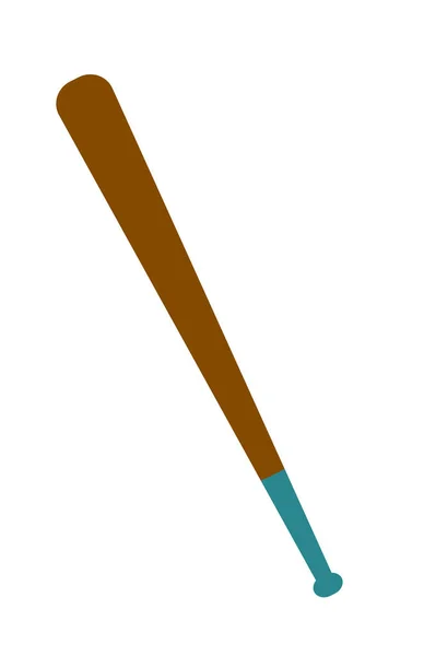 Drewniane baseball bat wektor ilustracja kreskówka. — Wektor stockowy