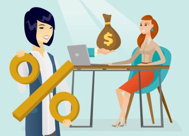 Online iş para kazanç iş kadını.