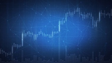 Blockchain teknoloji fütüristik hud afiş.