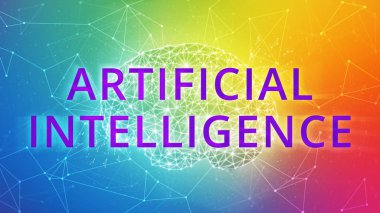 Blockchain teknoloji yapay zeka ve Siber uzay kavramı.