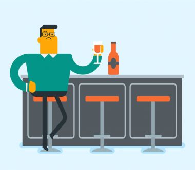 Barda oturan beyaz beyaz adam sayaç.