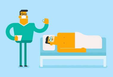 Bir istemci yüzünde maske uygulayarak güzellik uzmanı.