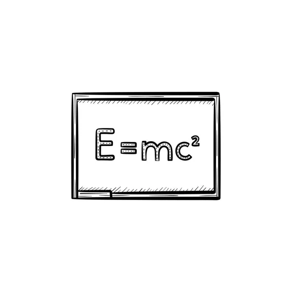E equal mc 2 hand drawn sketch icon. — Stock Vector