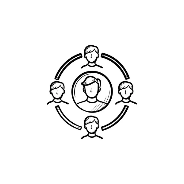 Иконка семейного круга . — стоковый вектор