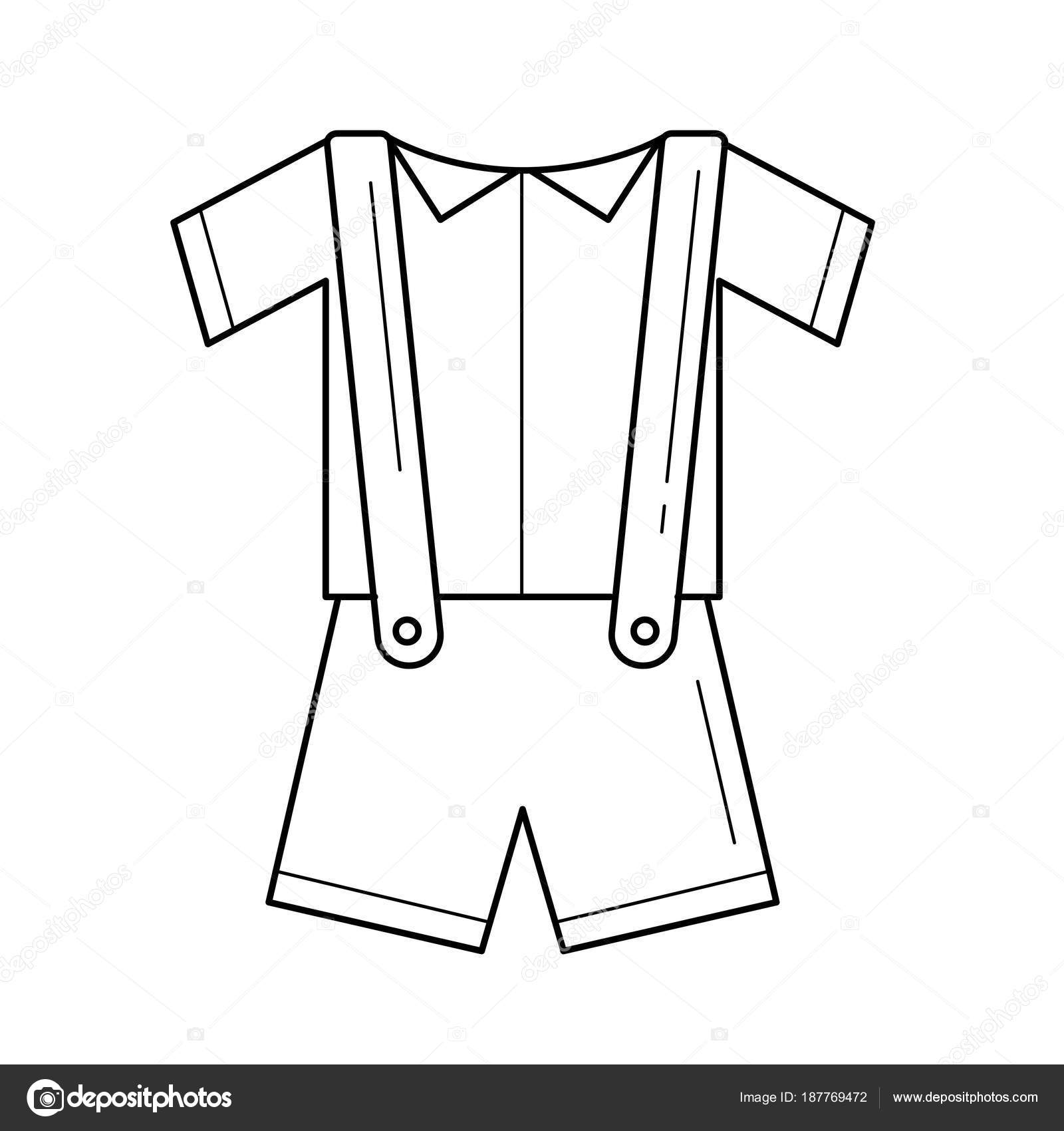 Vetements Bebe Icone De Ligne Vectorielle Image Vectorielle Par Visualgeneration C Illustration