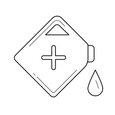 Benzin hattı simge vektör.