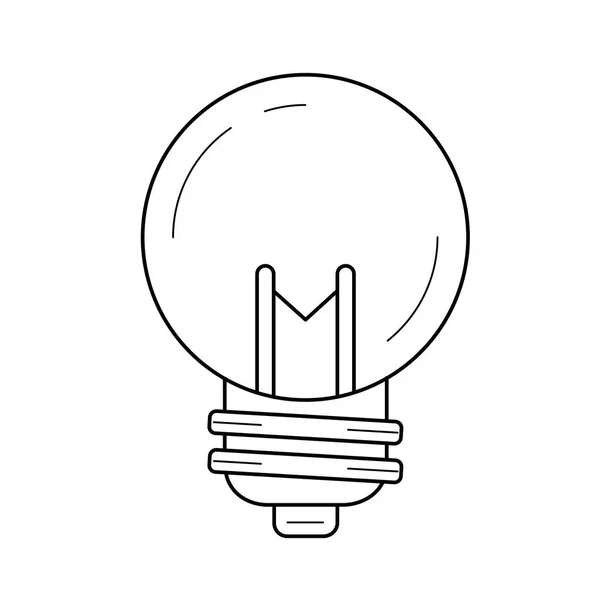 Idea lightbulb vector line icon. — Stock Vector