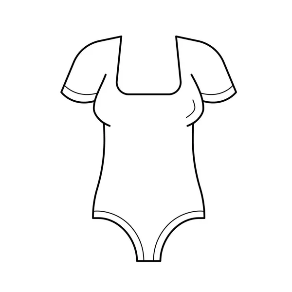 Bodysuit vector línea icono . — Archivo Imágenes Vectoriales