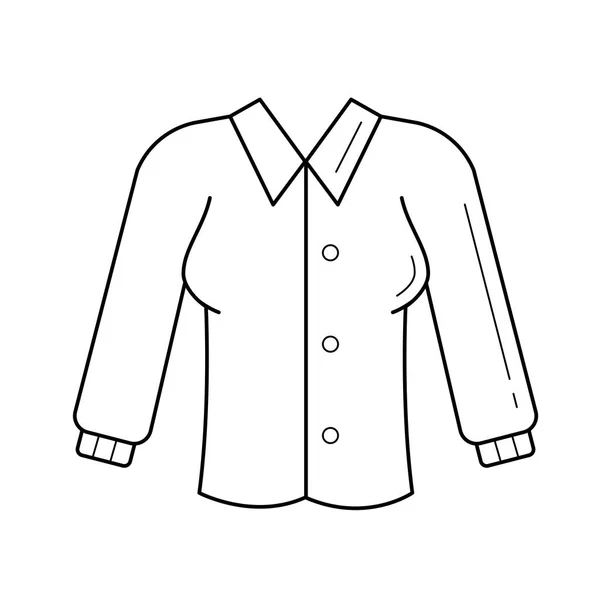 Blouse vector line icon. — Stock Vector