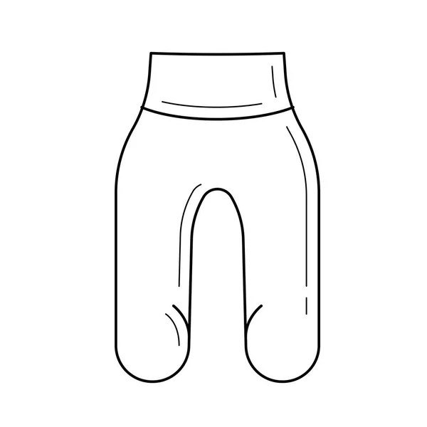 Bebé pantalones vector línea icono . — Archivo Imágenes Vectoriales