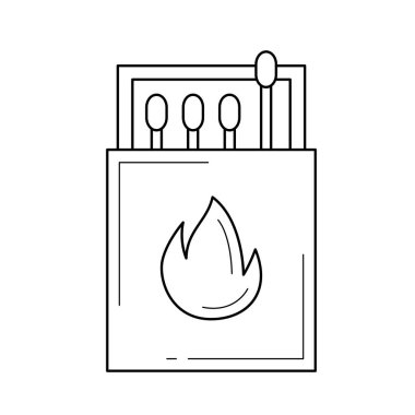 Maçlar vektör satırı simgesi.