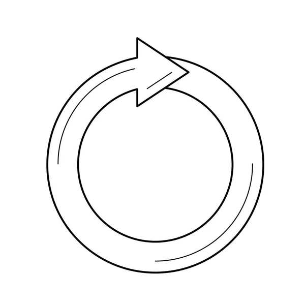 Reciclare Vector Line Icon . — Vector de stoc