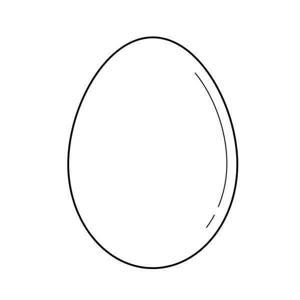 Ikona čáry vektor Syrové vejce. — Stockový vektor