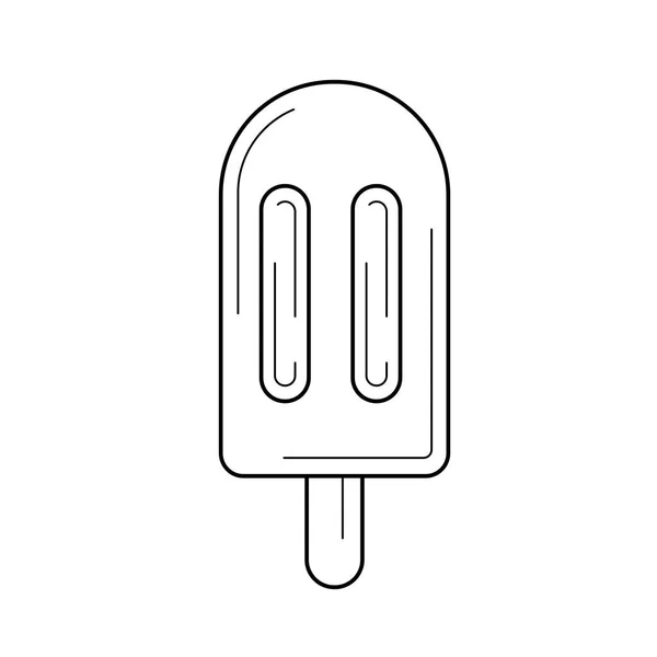 Buzlu şeker vektör satırı simgesi. — Stok Vektör