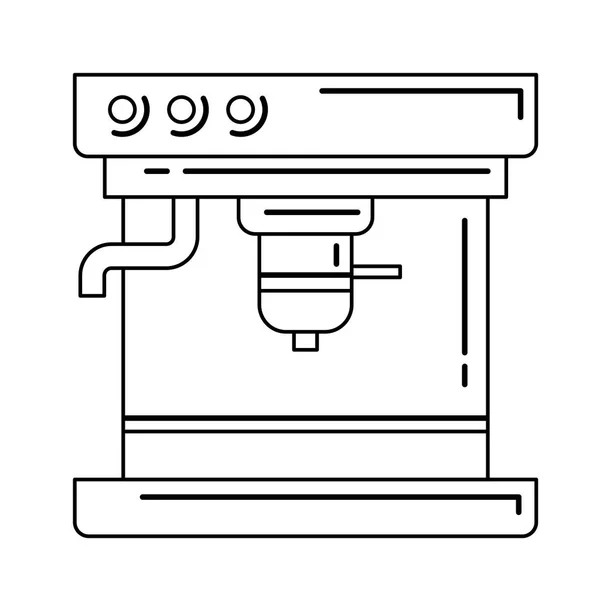 Koffie-/ theevoorzieningen vector vector lijn pictogram. — Stockvector