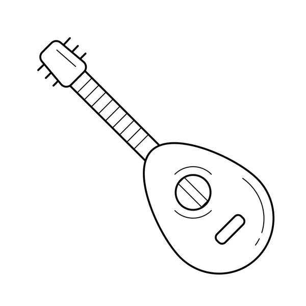 Mandolin sor ikon. — Stock Vector