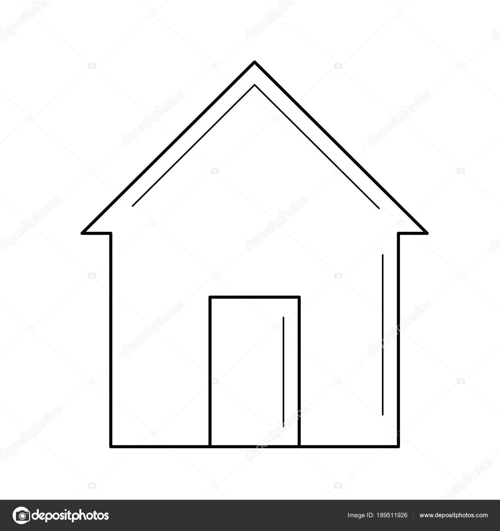 홈 라인 아이콘. 스톡 벡터 - ©VisualGeneration 189511926, image size:1600x1700