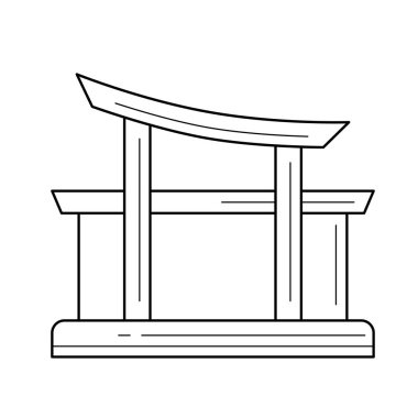 Seyahat Simgesel Yapı satırı simgesi.