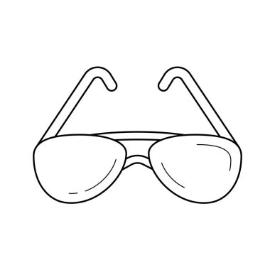 güneş gözlüğü satırı simgesi.