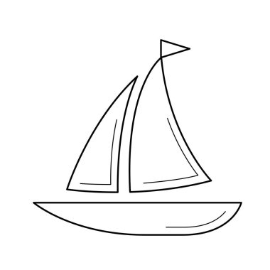 Yelkenli hattı simgesi.