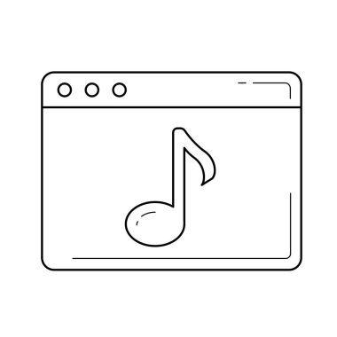 Multimedya satırı simgesi.