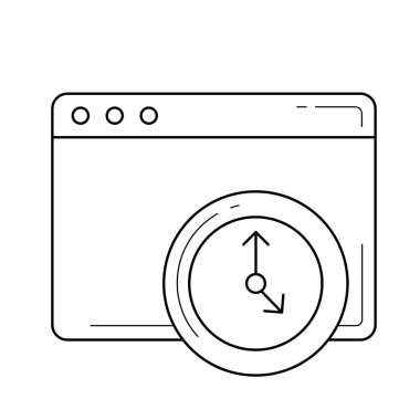 Zaman aşımı satırı simgesi.