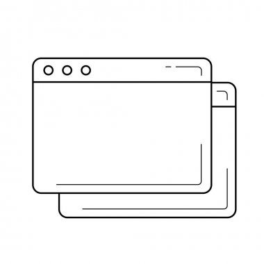 Tarayıcı penceresi satırı simgesi.