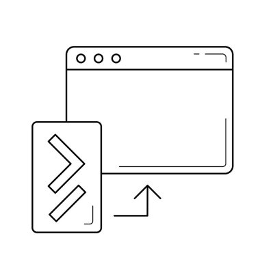 Kodu güncelleştirme satırı simgesi.