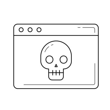 Virüs satırı simgesi.