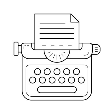 Daktilo satırı simgesi.