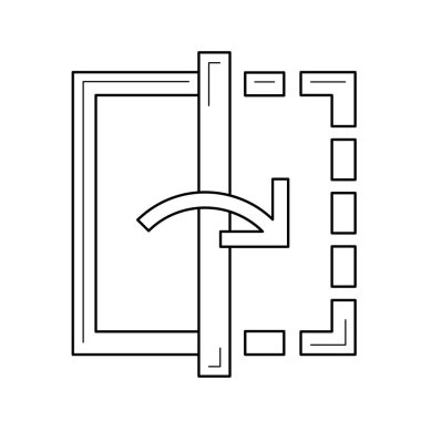 Dijital dönüştürme satırı simgesi.