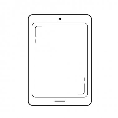Tablet satırı simgesi.