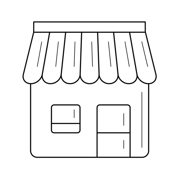 Convenience Store Line Ikone. — Stockvektor